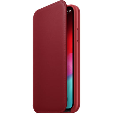 Apple iPhone XS Max Leder Folio RED – Detail