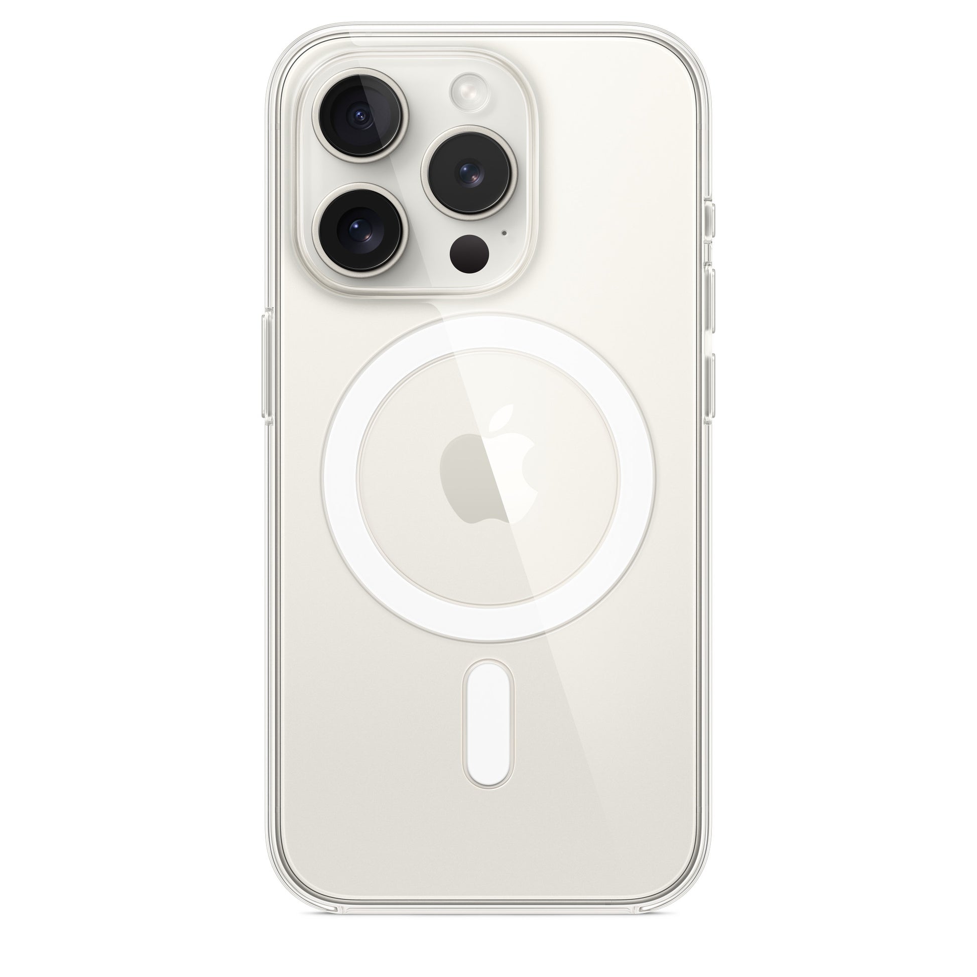 Apple iPhone 15 Pro Clear Case mit MagSafe transparent – Rückseite