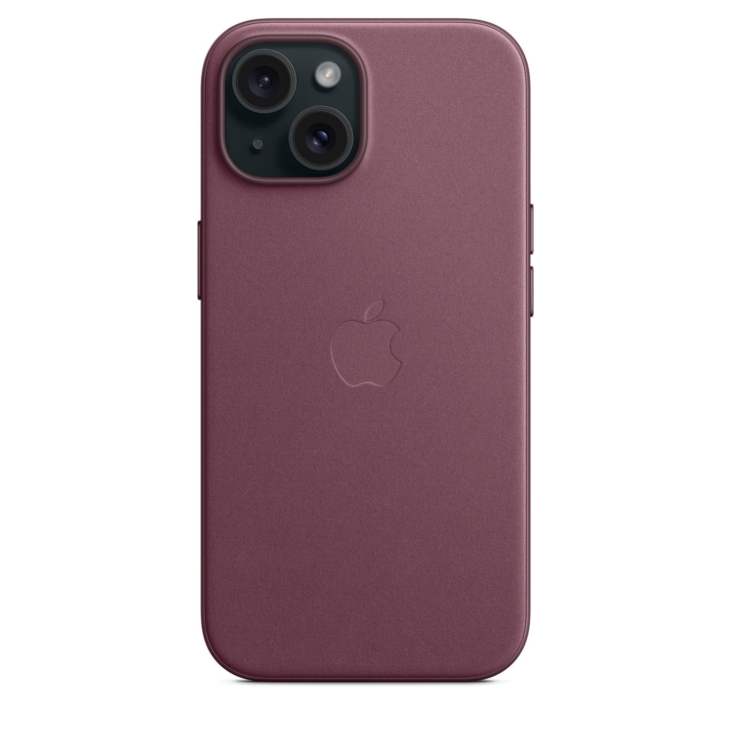 Apple iPhone 15 Feingewebe Case mit MagSafe mulberry – Seitenansicht