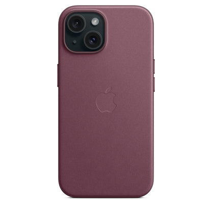 Apple iPhone 15 Feingewebe Case mit MagSafe mulberry – Seitenansicht