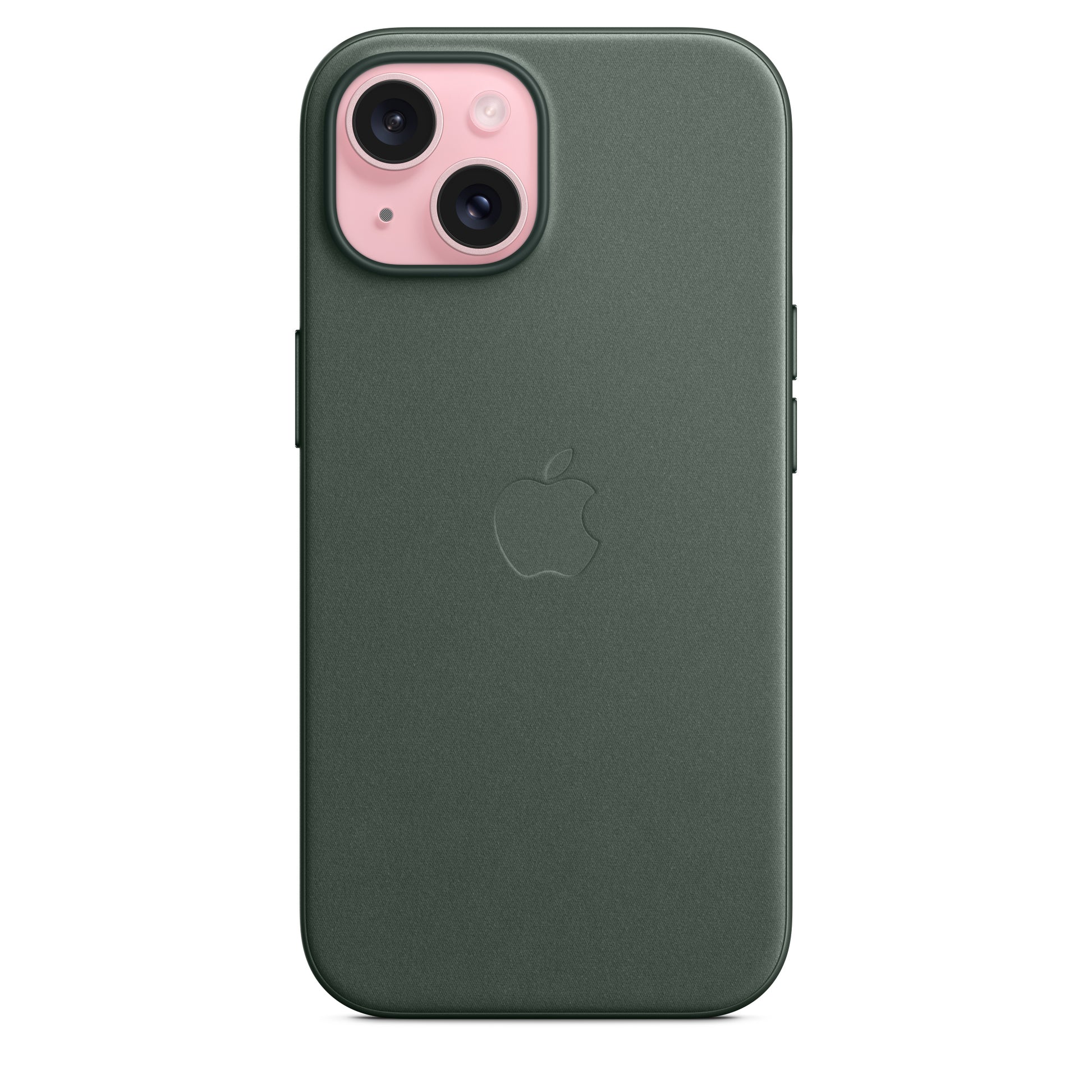 Apple Feingewebe Case mit MagSafe für iPhone 15 immergrün – Detail