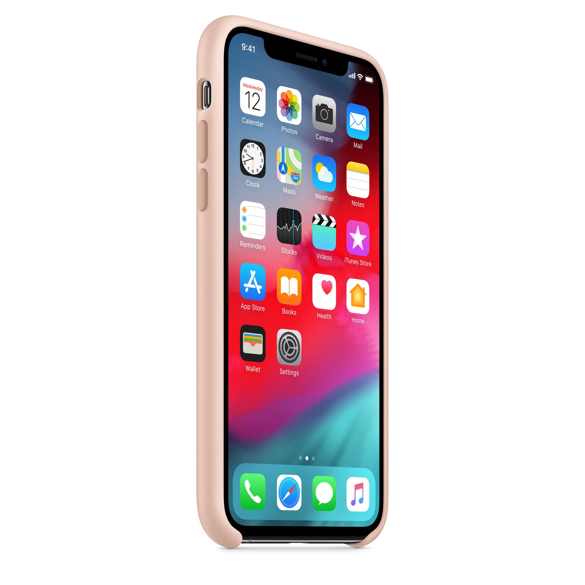 Apple iPhone XS Silikon Case – Sandrosa – Detail