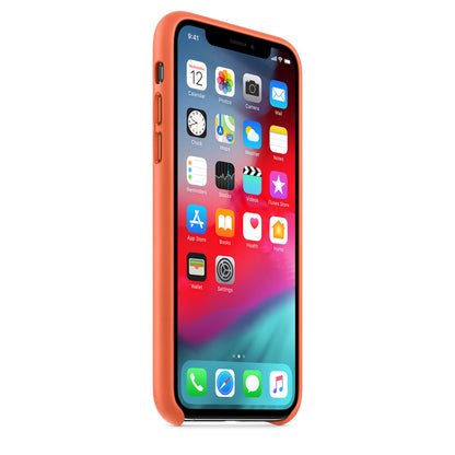 Apple iPhone XS Leder Folio abendrot – Detail