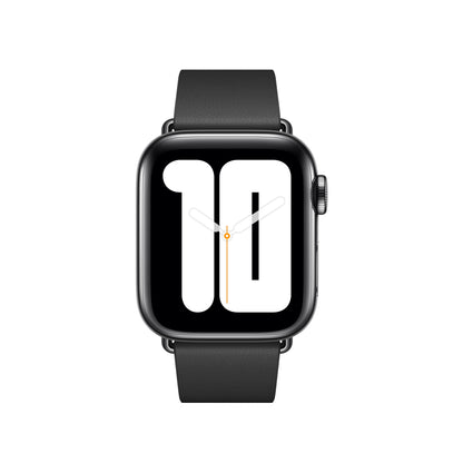 Apple Watch 40mm Modernes Lederarmband, schwarz, small – Rückseite