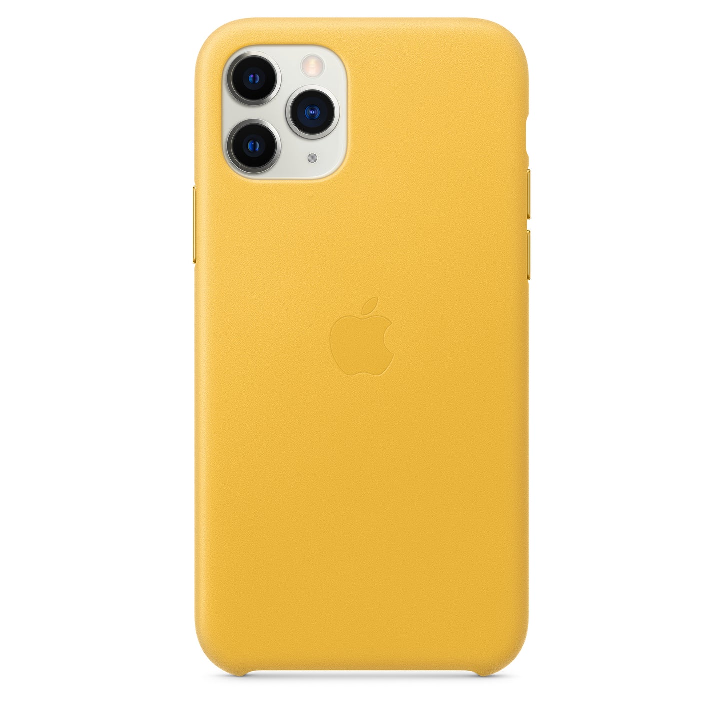 Apple iPhone 11 Pro Leder Case, sonnengelb – Detail