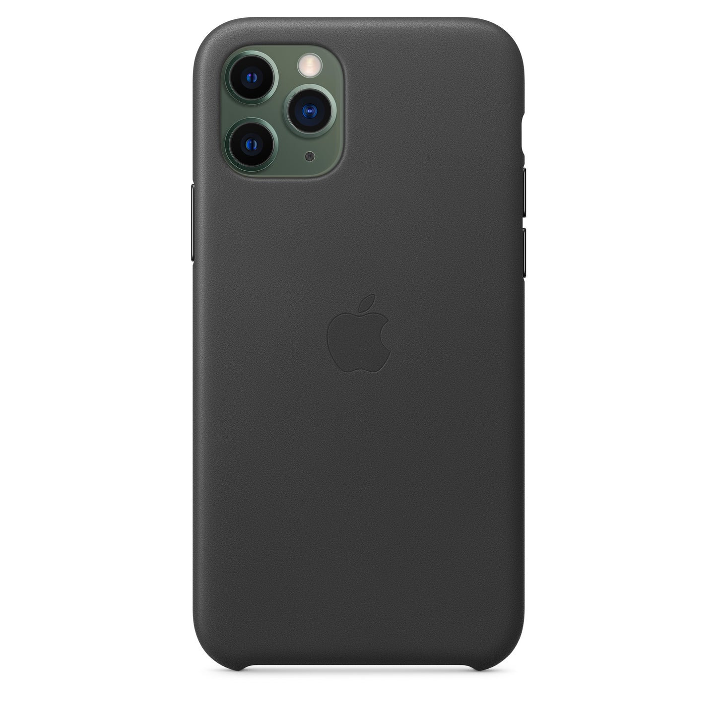 Apple iPhone 11 Pro Leder Case, schwarz – Rückseite