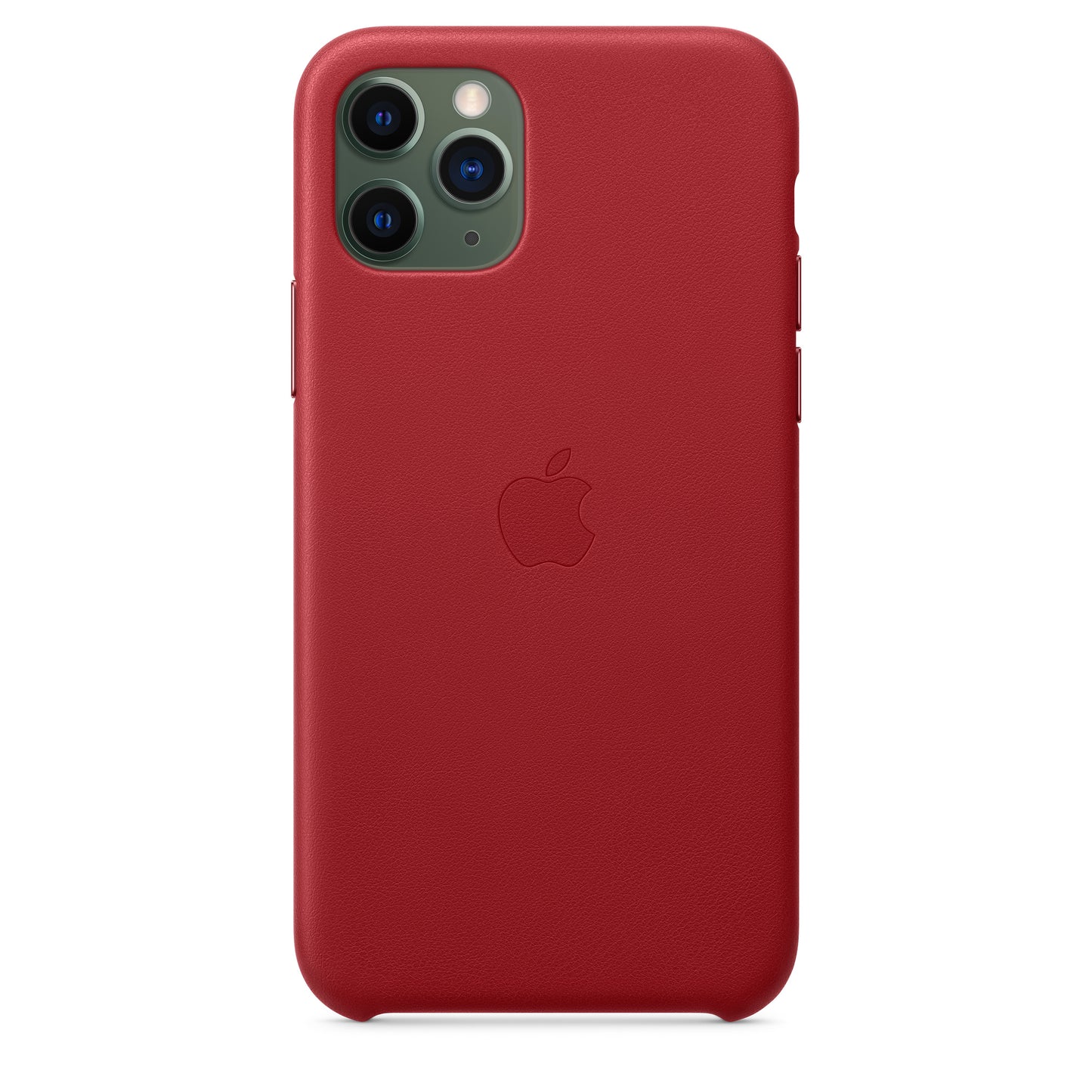 Apple iPhone 11 Pro Leder Case RED – Rückseite