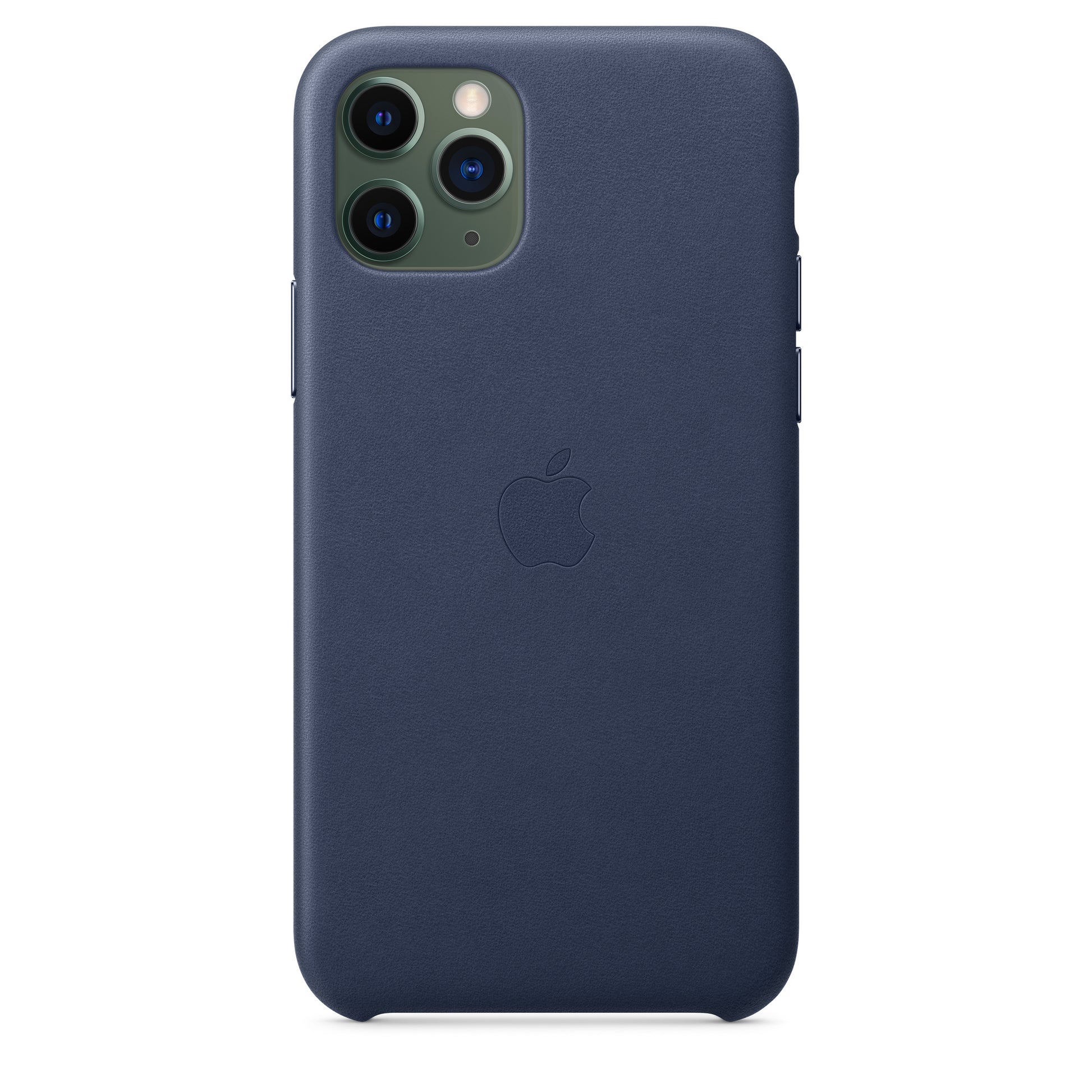 Apple Leder Case für iPhone 11 Pro mitternachtsblau – Rückseite