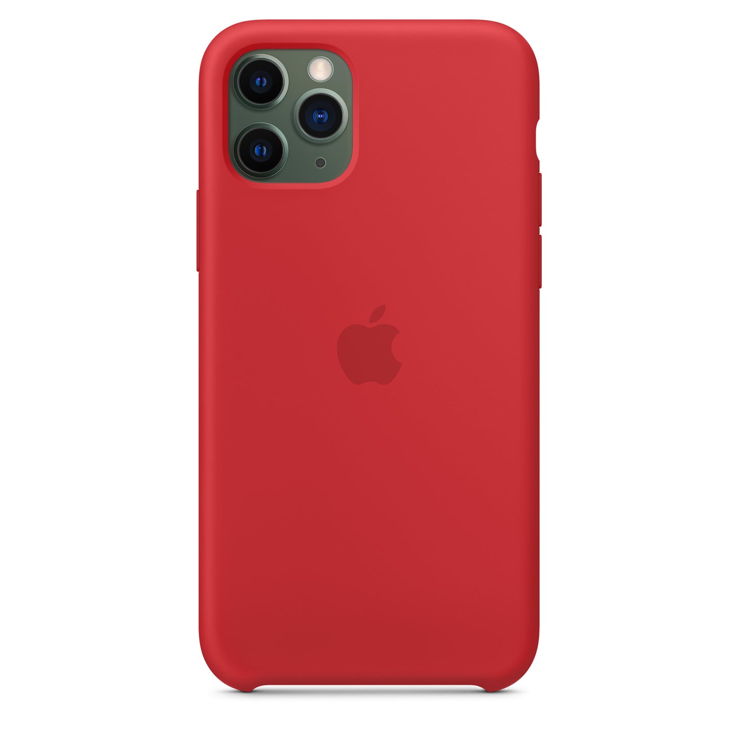 Apple iPhone 11 Pro Silikon Case, RED – Rückseite