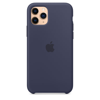 Apple iPhone 11 Pro Silikon Case, mitternachtsblau – Anwendung