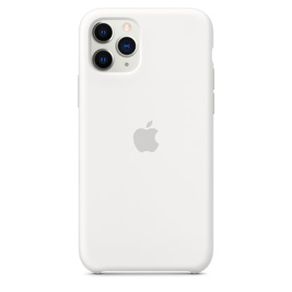 Apple iPhone 11 Pro Silikon Case, weiß – Detail