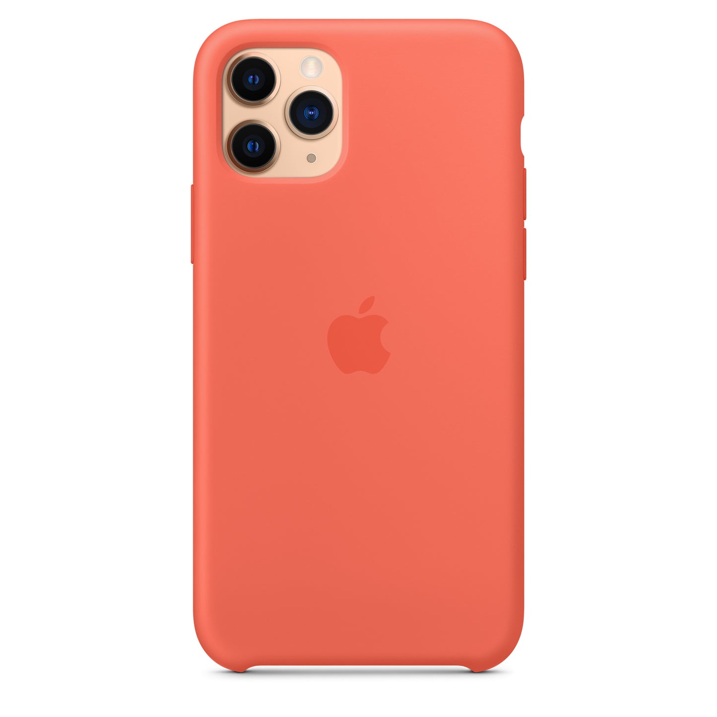 Apple iPhone 11 Pro Silikon Case, clementine – Anwendung
