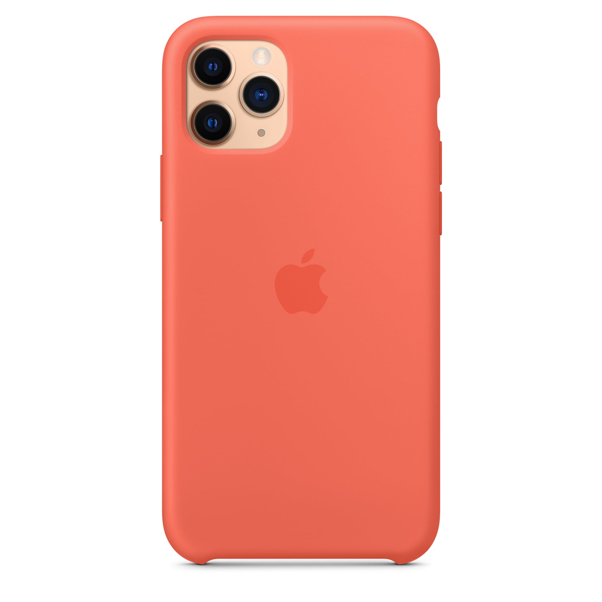 Apple iPhone 11 Pro Silikon Case, clementine – Anwendung