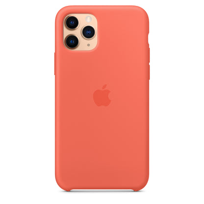Apple iPhone 11 Pro Silikon Case, clementine – Anwendung