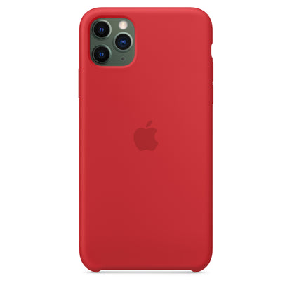 Apple iPhone 11 Pro Max Silikon Case, RED – Rückseite