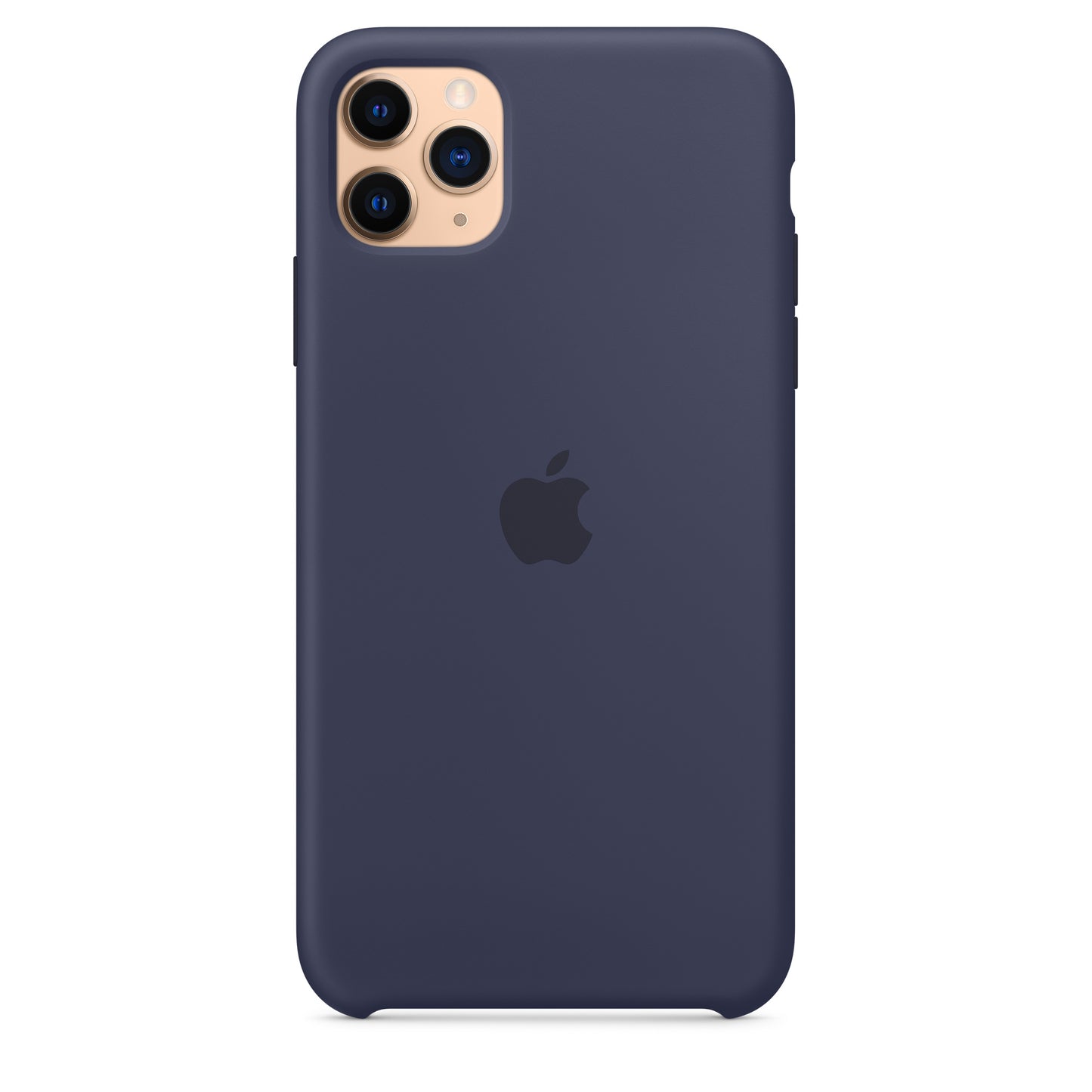 Apple iPhone 11 Pro Max Silikon Case, mitternachtsblau – Anwendung