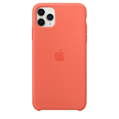 Apple iPhone 11 Pro Max Silikon Case, clementine – Detail