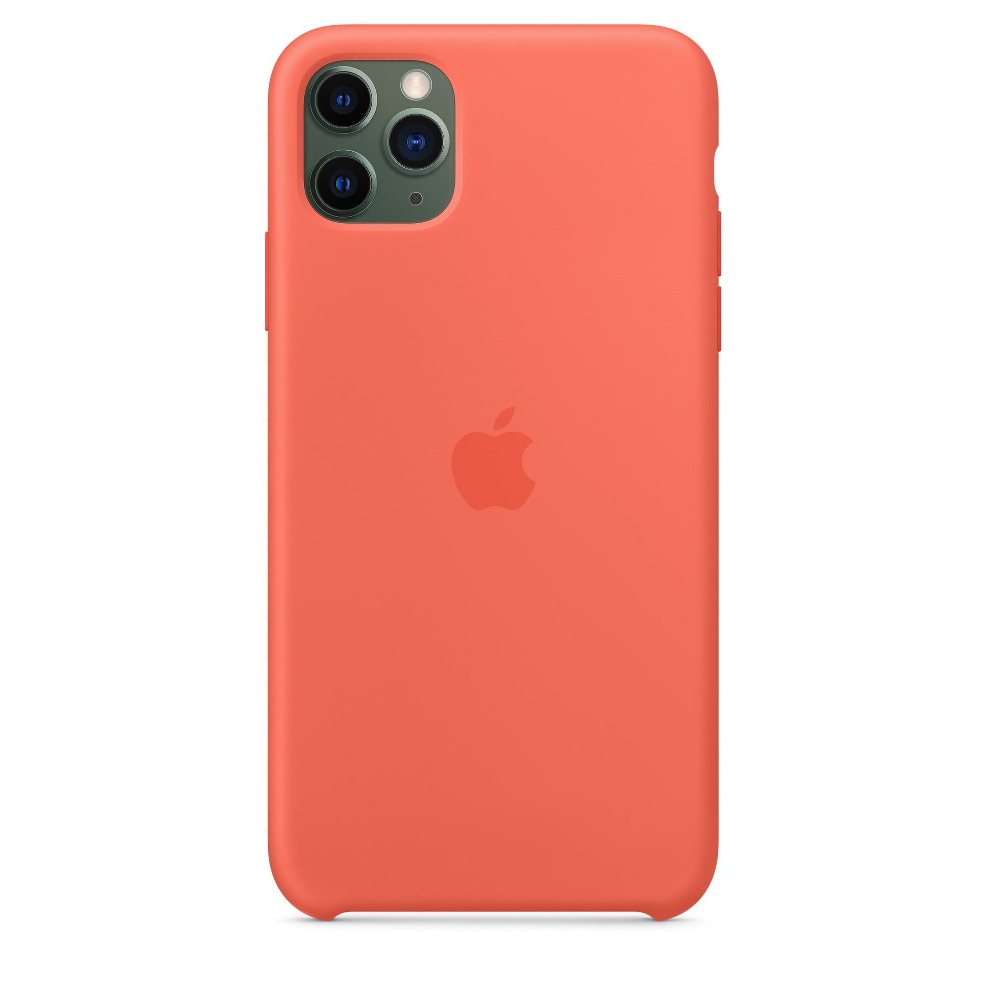 Apple iPhone 11 Pro Max Silikon Case, clementine – Rückseite