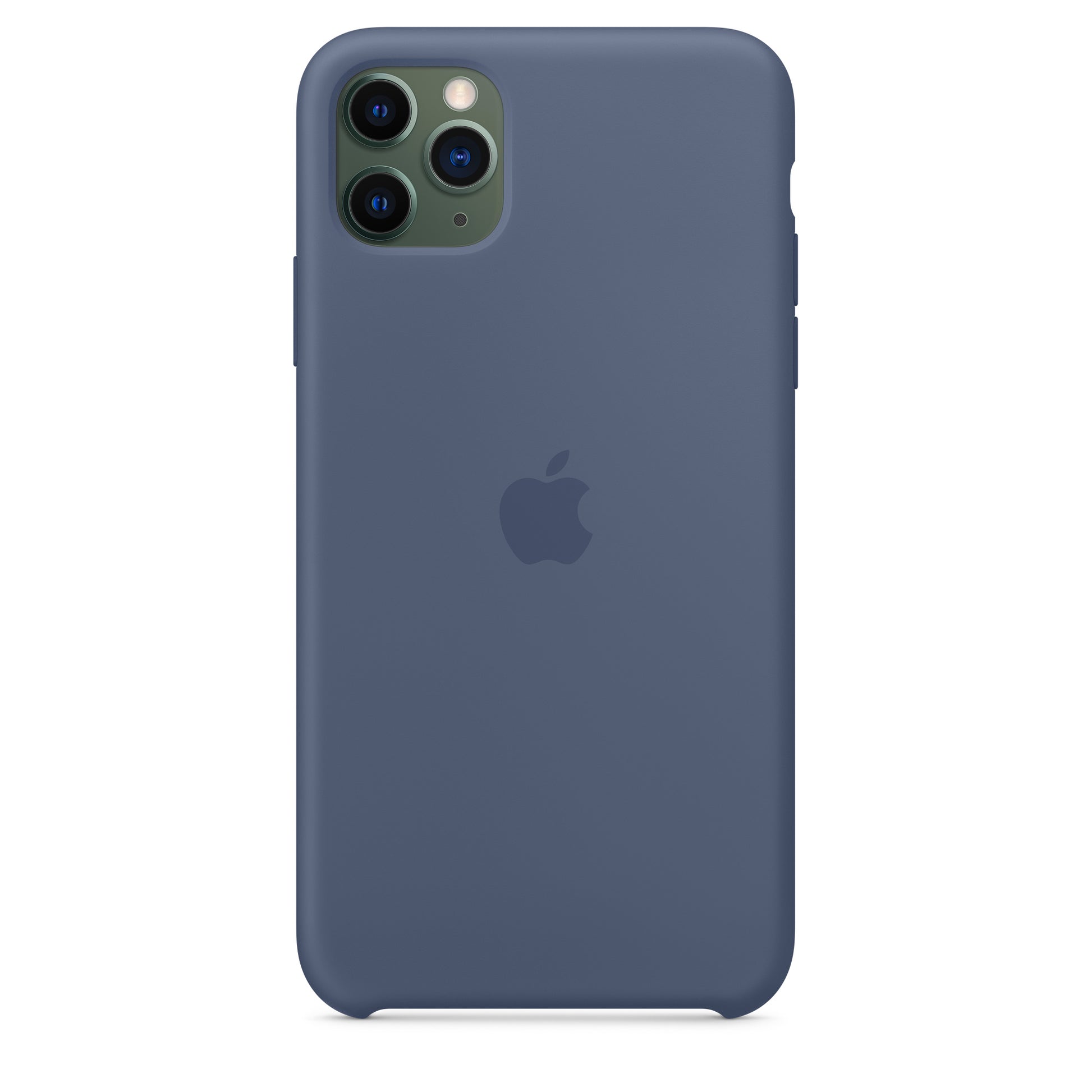 Apple iPhone 11 Pro Max Silikon Case, alaskablau – Rückseite
