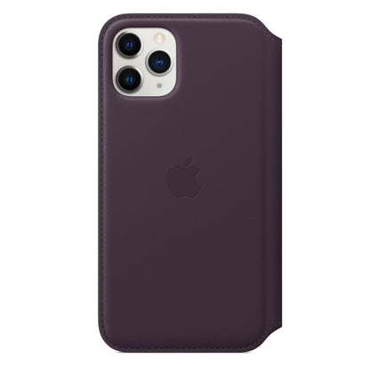 Apple iPhone 11 Pro Leder Folio, aubergine – Detail