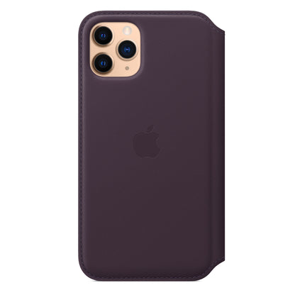 Apple iPhone 11 Pro Leder Folio, aubergine – Anwendung