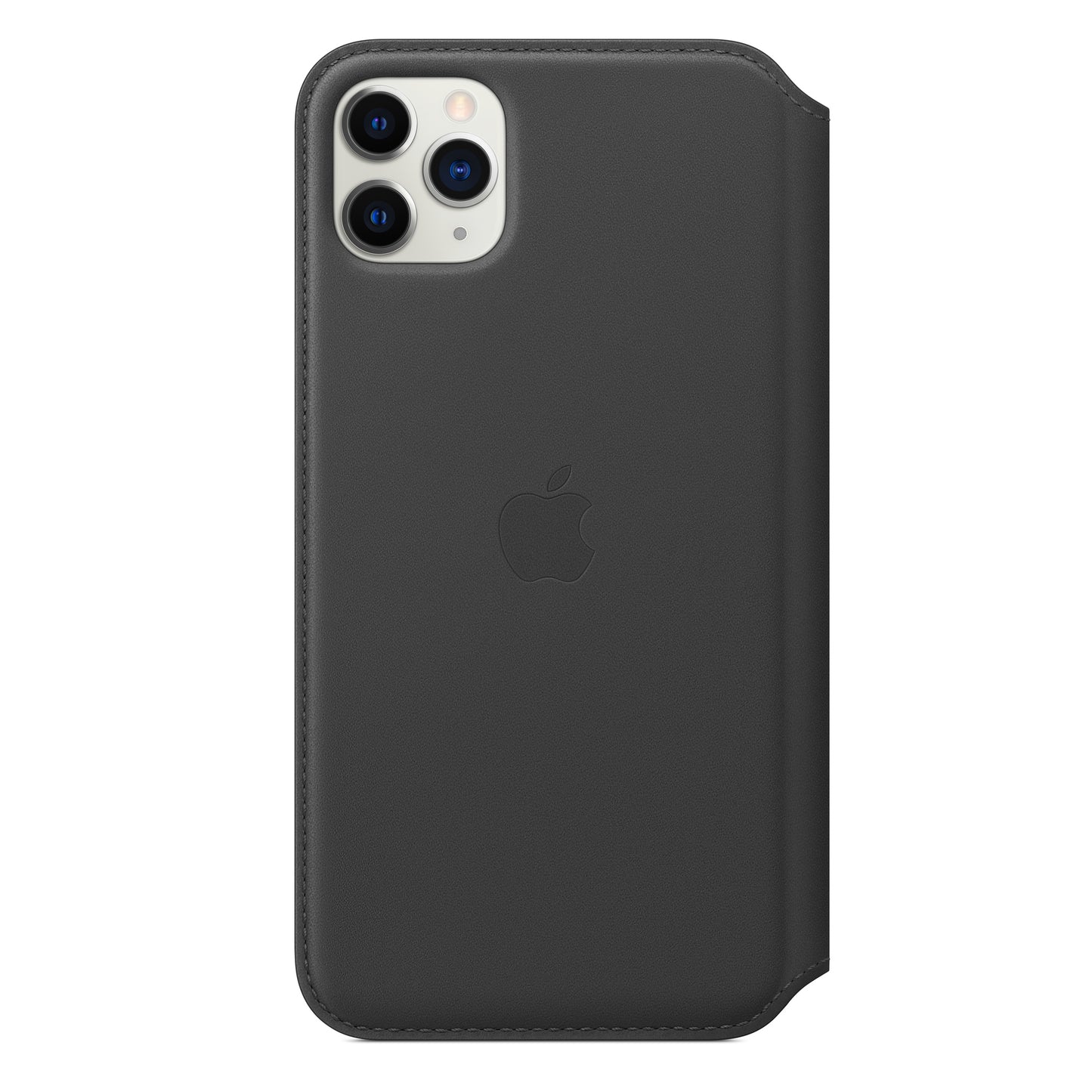 Apple iPhone 11 Pro Max Leder Folio, schwarz – Detail