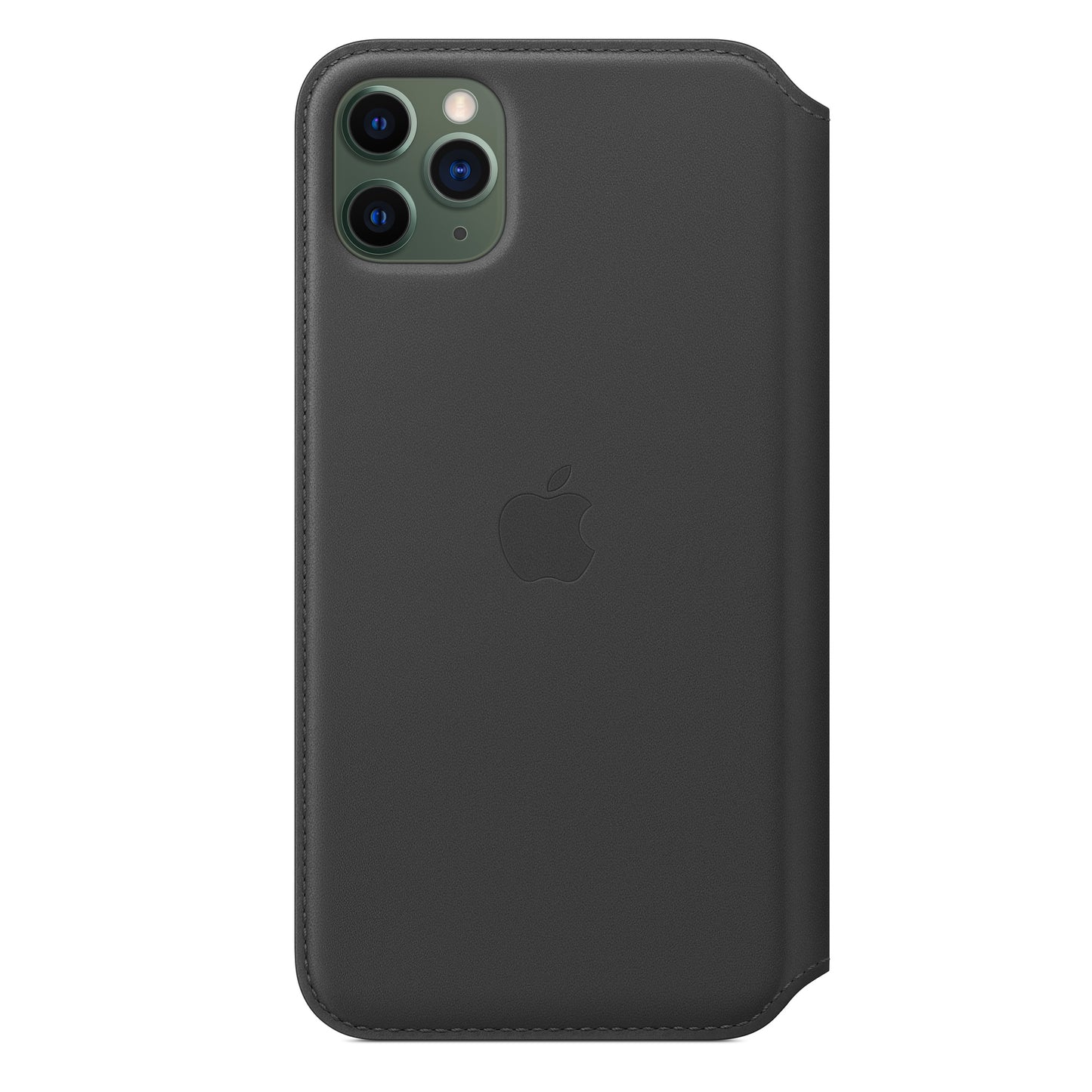 Apple iPhone 11 Pro Max Leder Folio, schwarz – Rückseite