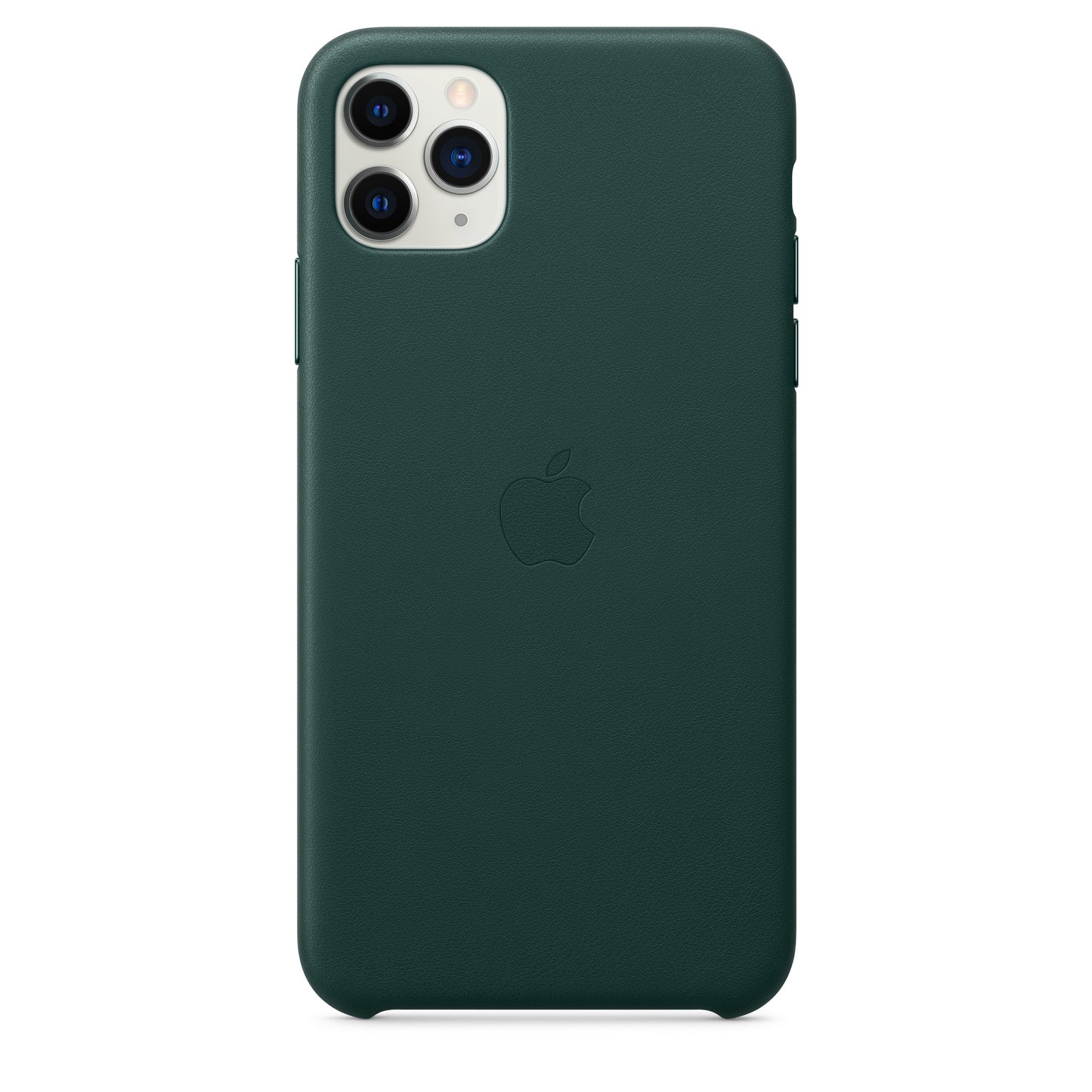 Apple iPhone 11 Pro Max Leder Case, waldgrün – Detail