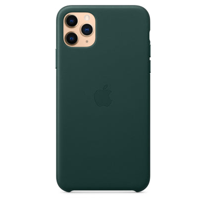 Apple iPhone 11 Pro Max Leder Case, waldgrün – Anwendung