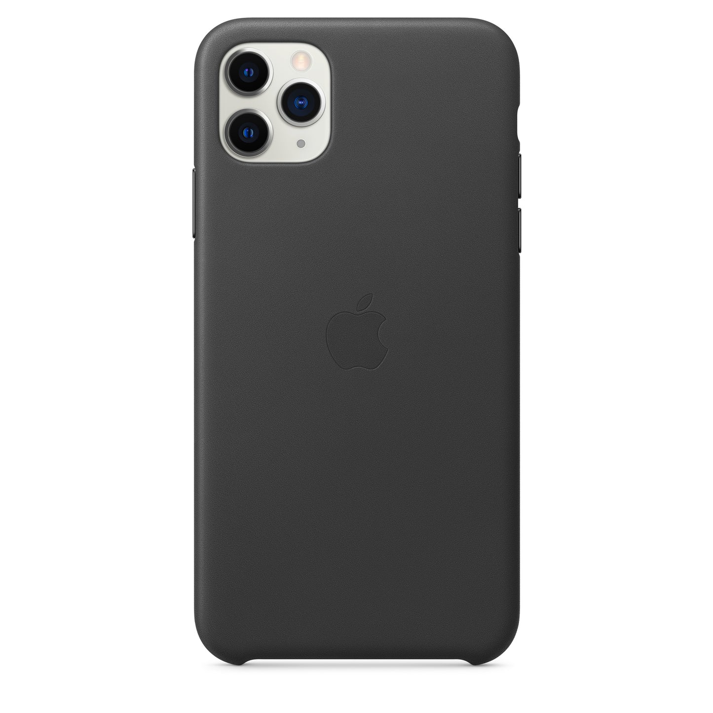 Apple iPhone 11 Pro Max Leder Case, schwarz – Detail