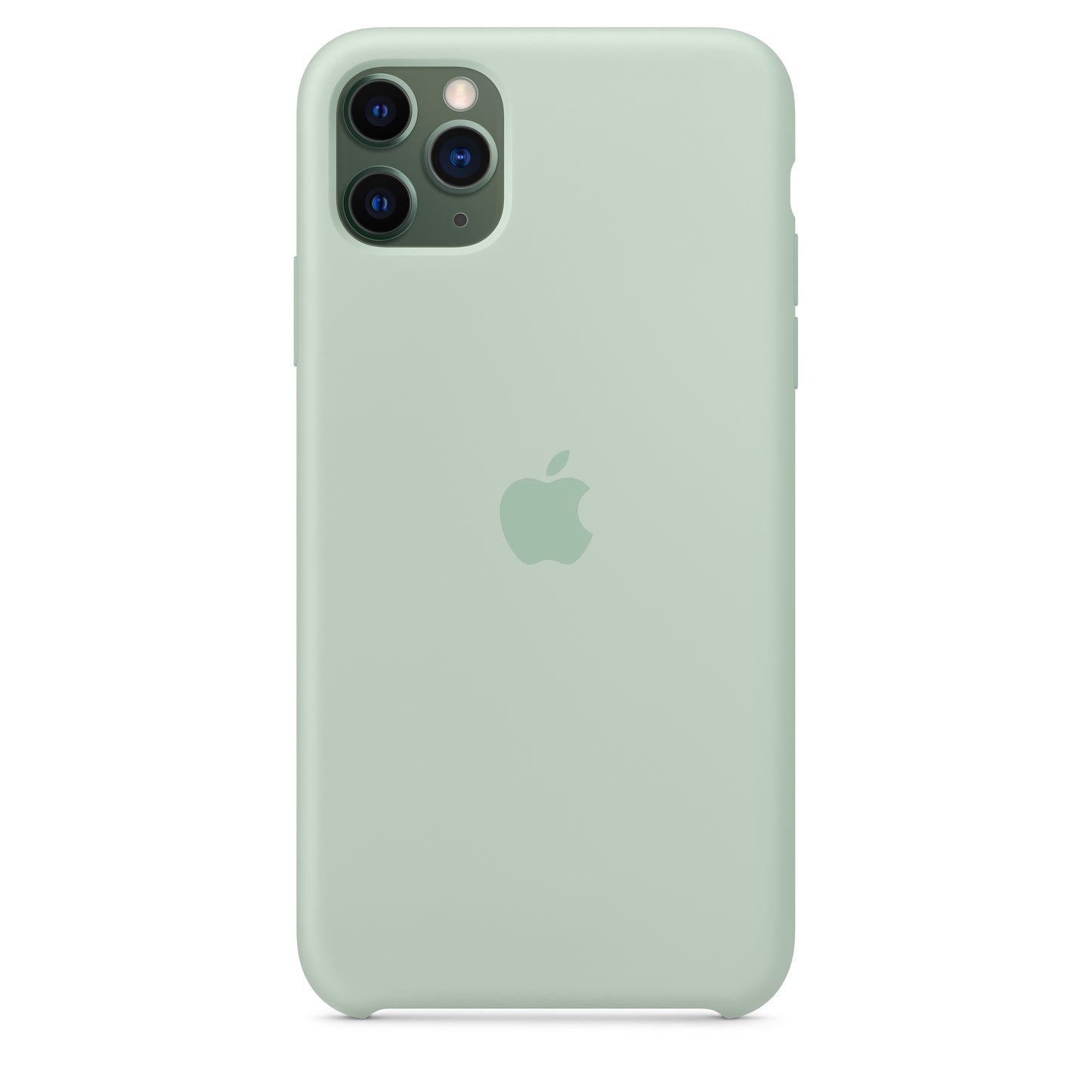 Apple iPhone 11 Pro Max Silikon Case, beryll – Rückseite