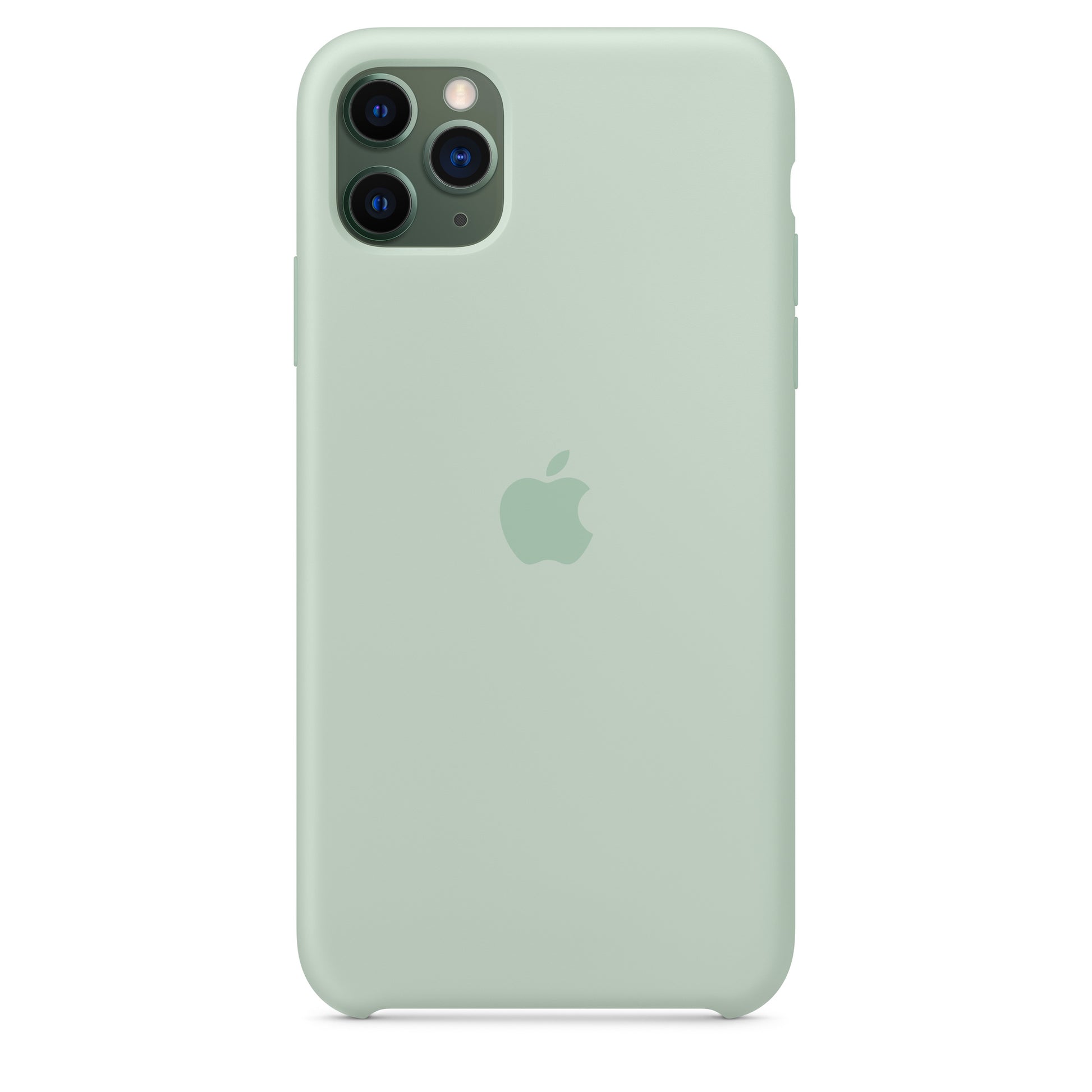 Apple iPhone 11 Pro Max Silikon Case, beryll – Rückseite