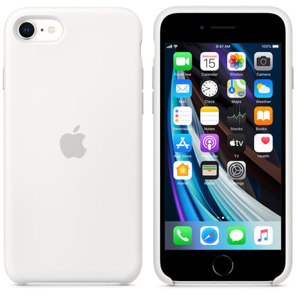 Apple iPhone 7/8/SE2020 Silikon Case weiß – Anwendung