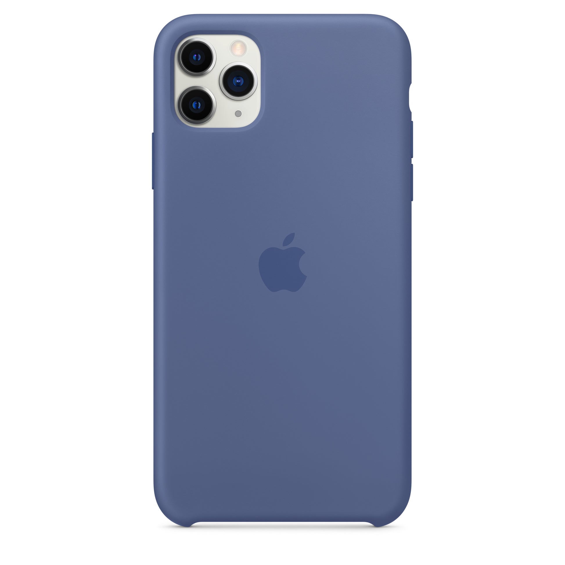 Apple iPhone 11 Pro Max Silikon Case, leinenblau – Detail