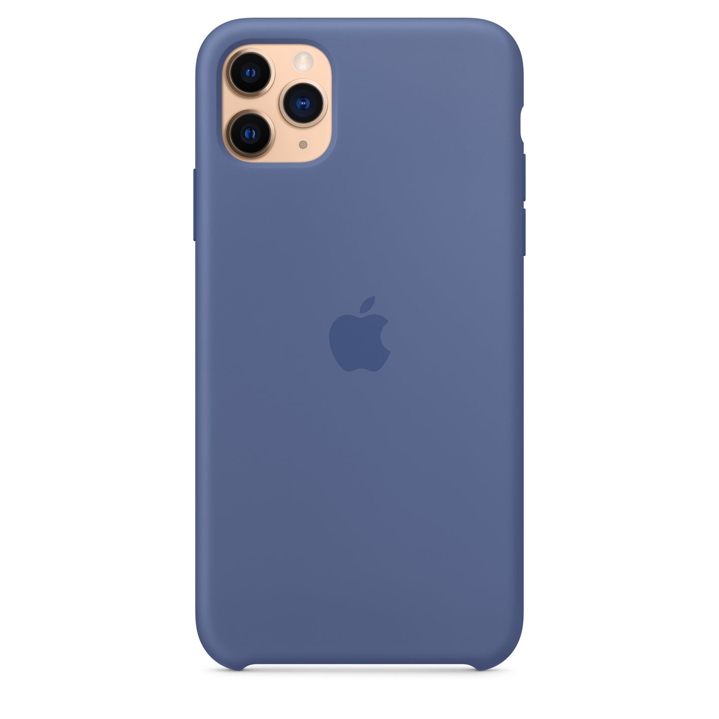 Apple iPhone 11 Pro Max Silikon Case, leinenblau – Anwendung