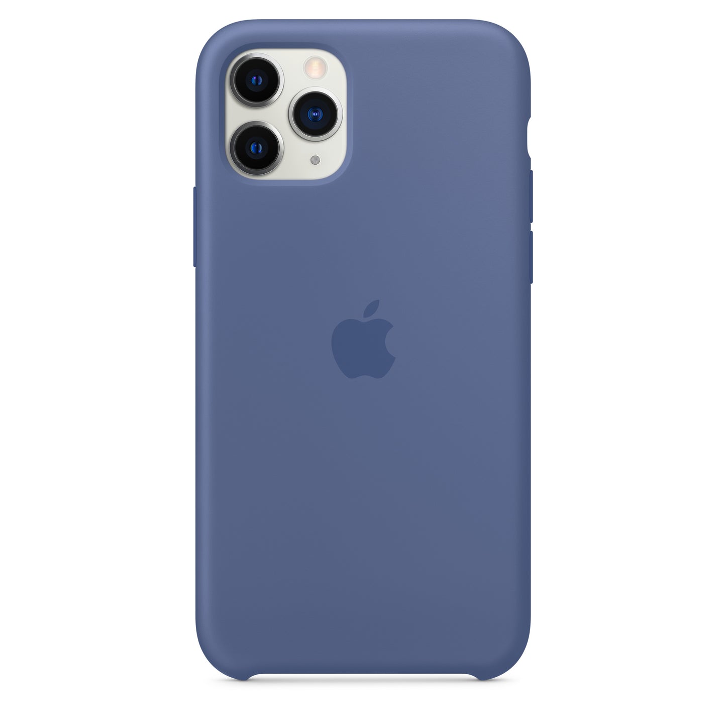 Apple iPhone 11 Pro Silikon Case, leinenblau – Detail