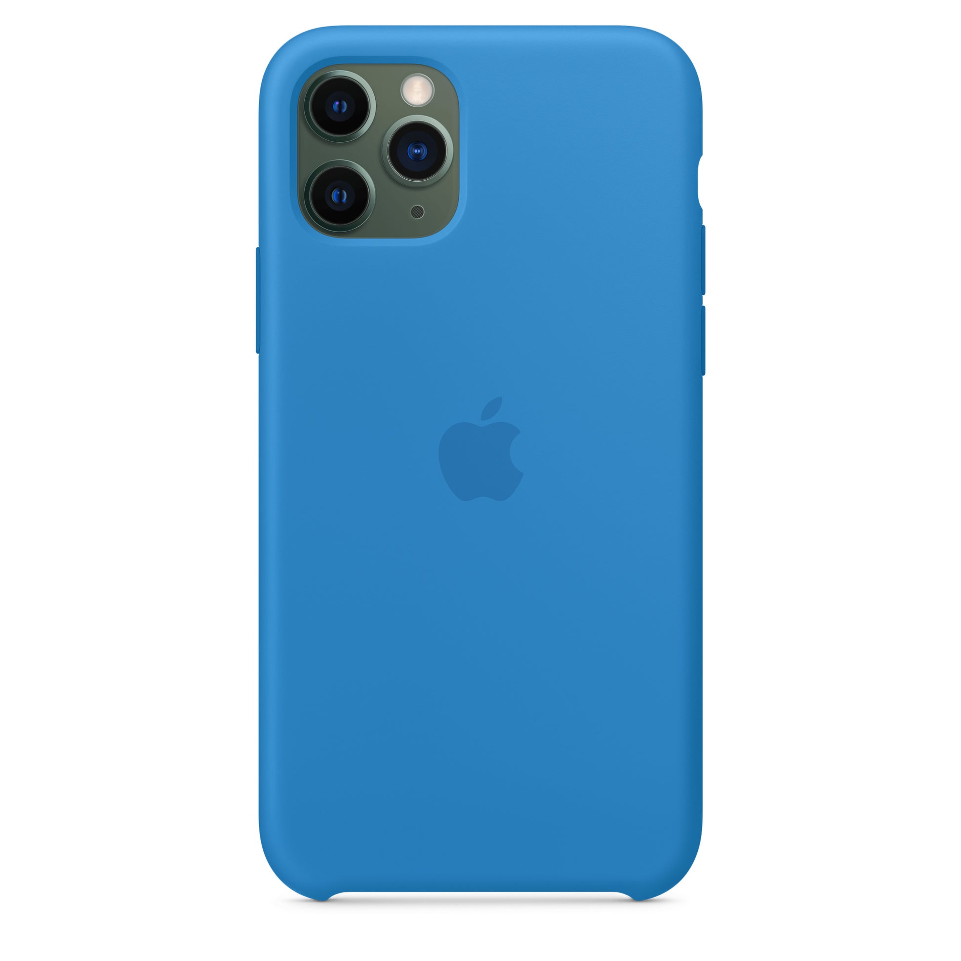 Apple iPhone 11 Pro Silikon Case, surfblau – Rückseite