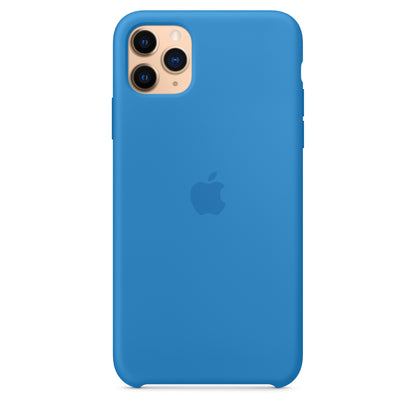 Apple iPhone 11 Pro Max Silikon Case, surfblau – Anwendung