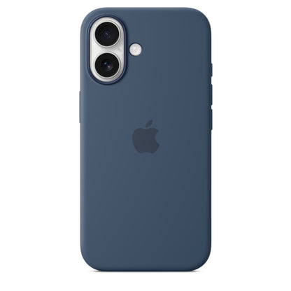 Apple iPhone 16 Silikon Case mit MagSafe Denim – Anwendung