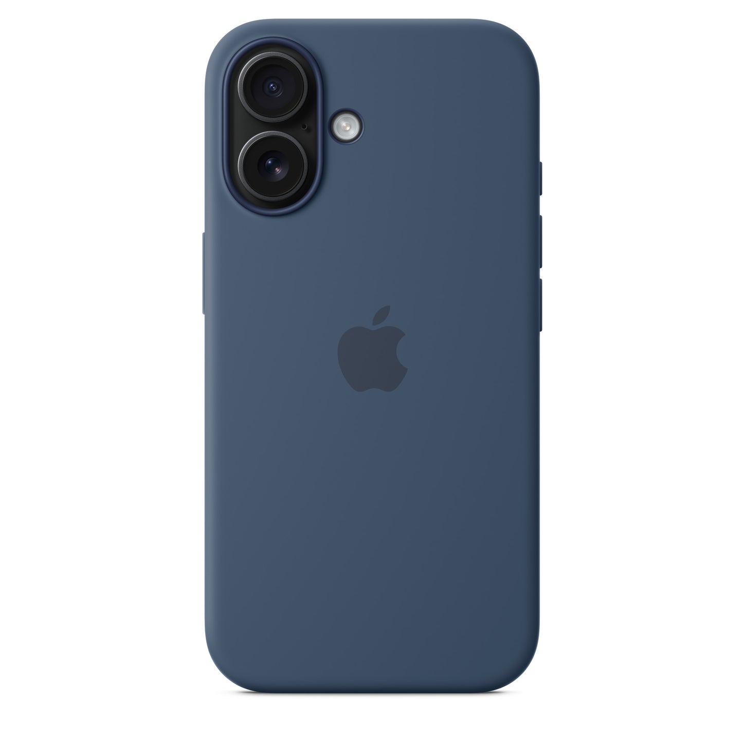 Apple iPhone 16 Silikon Case mit MagSafe Denim – Seitenansicht