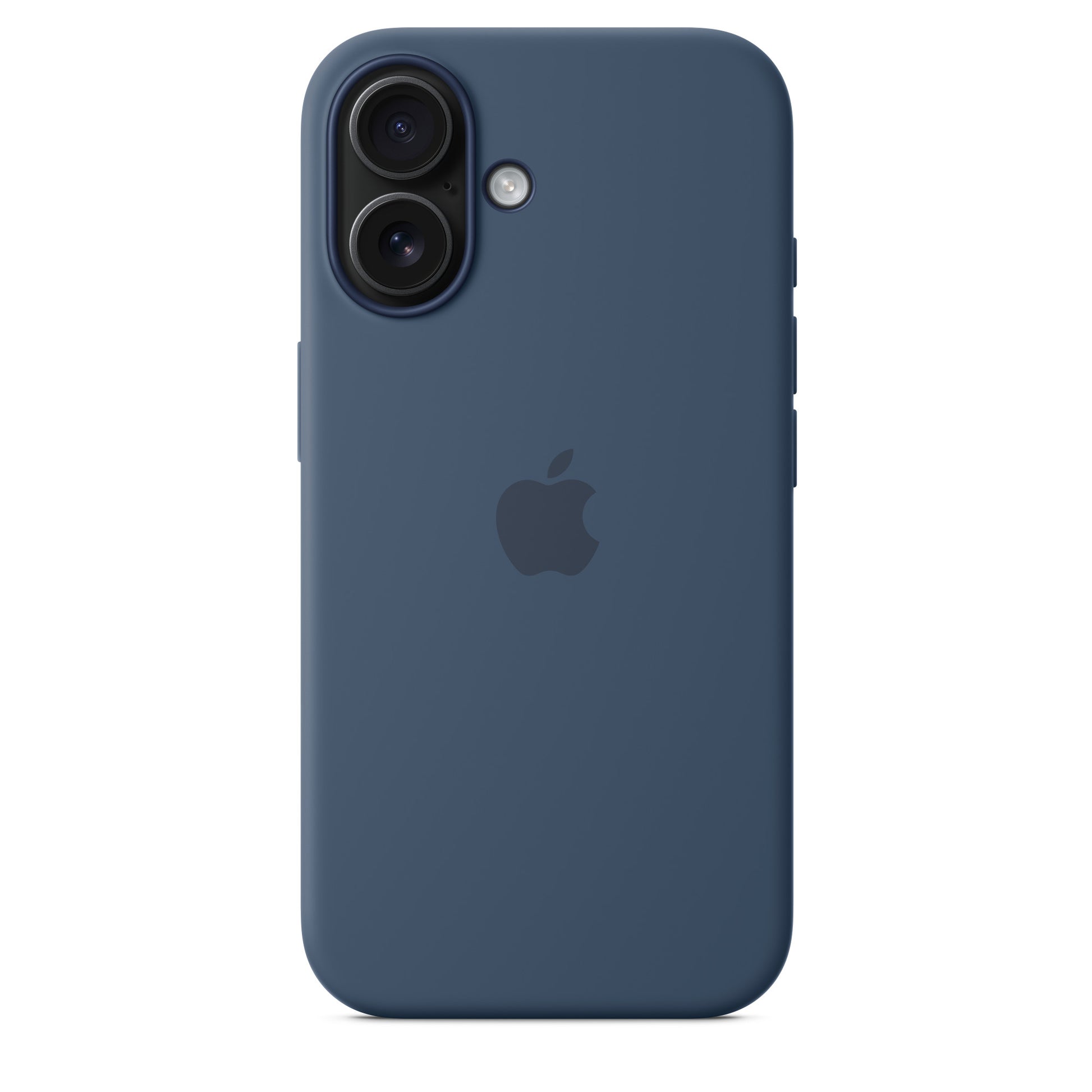 Apple iPhone 16 Silikon Case mit MagSafe Denim – Seitenansicht