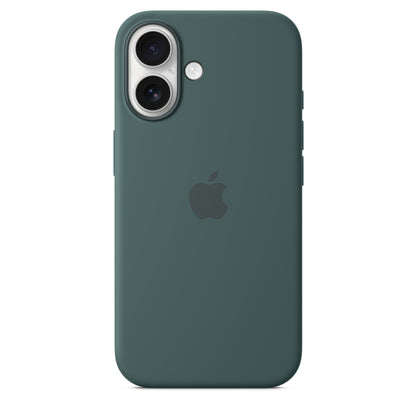 Apple iPhone 16 Silikon Case mit MagSafe seegrün – Anwendung
