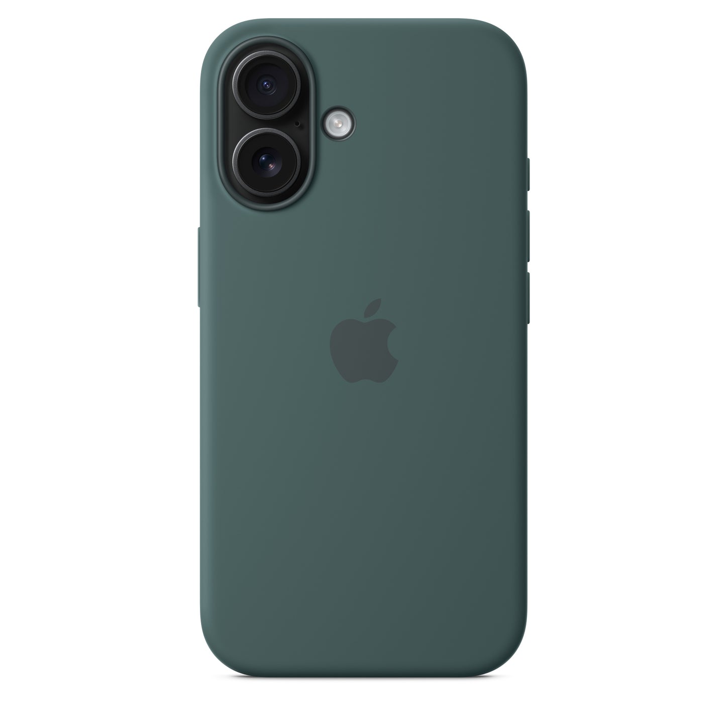 Apple iPhone 16 Silikon Case mit MagSafe seegrün – Seitenansicht