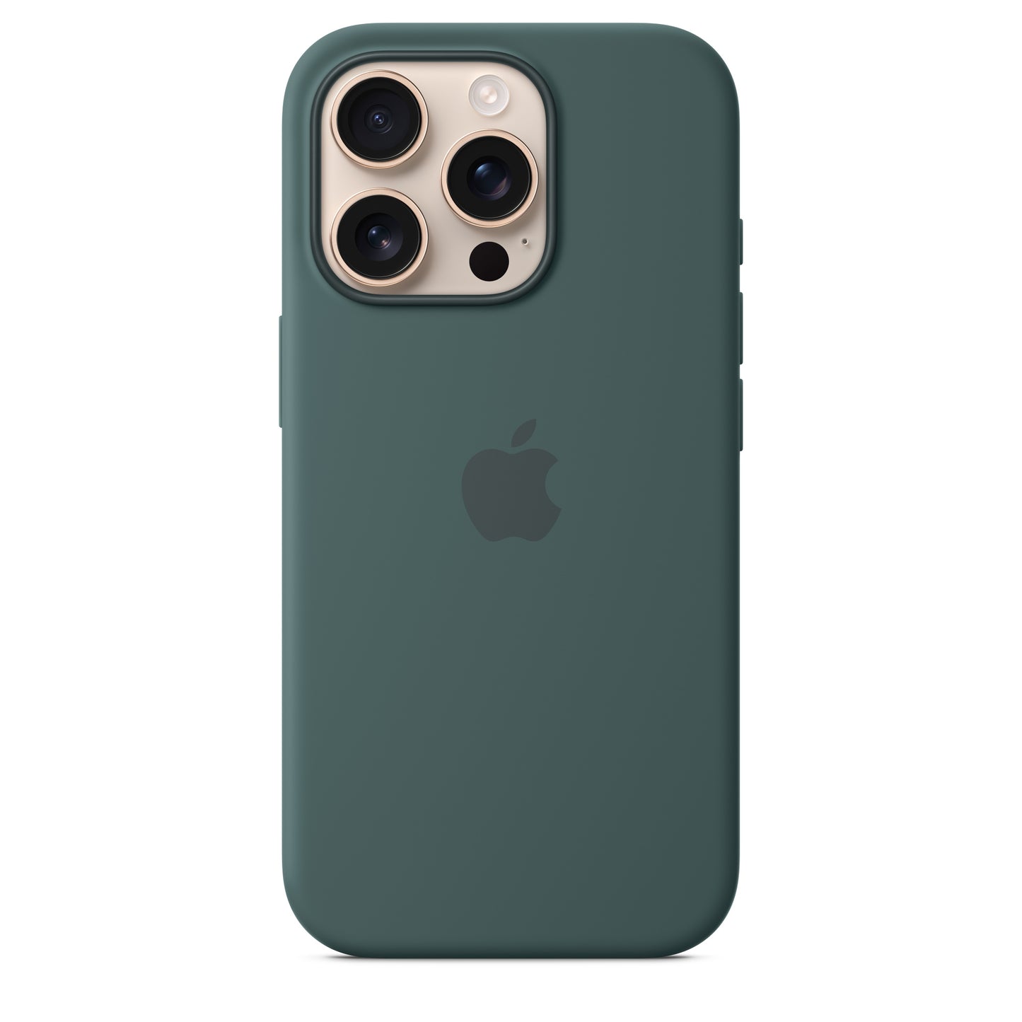 Apple iPhone 16 Pro Silikon Case mit MagSafe seegrün – Detail