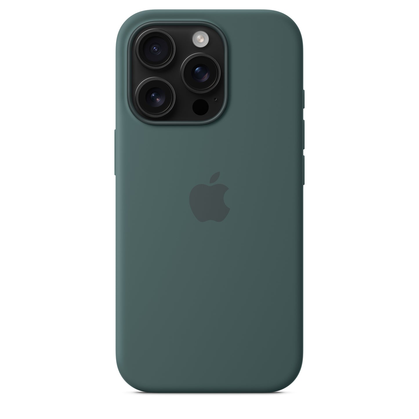 Apple iPhone 16 Pro Silikon Case mit MagSafe seegrün – Anwendung
