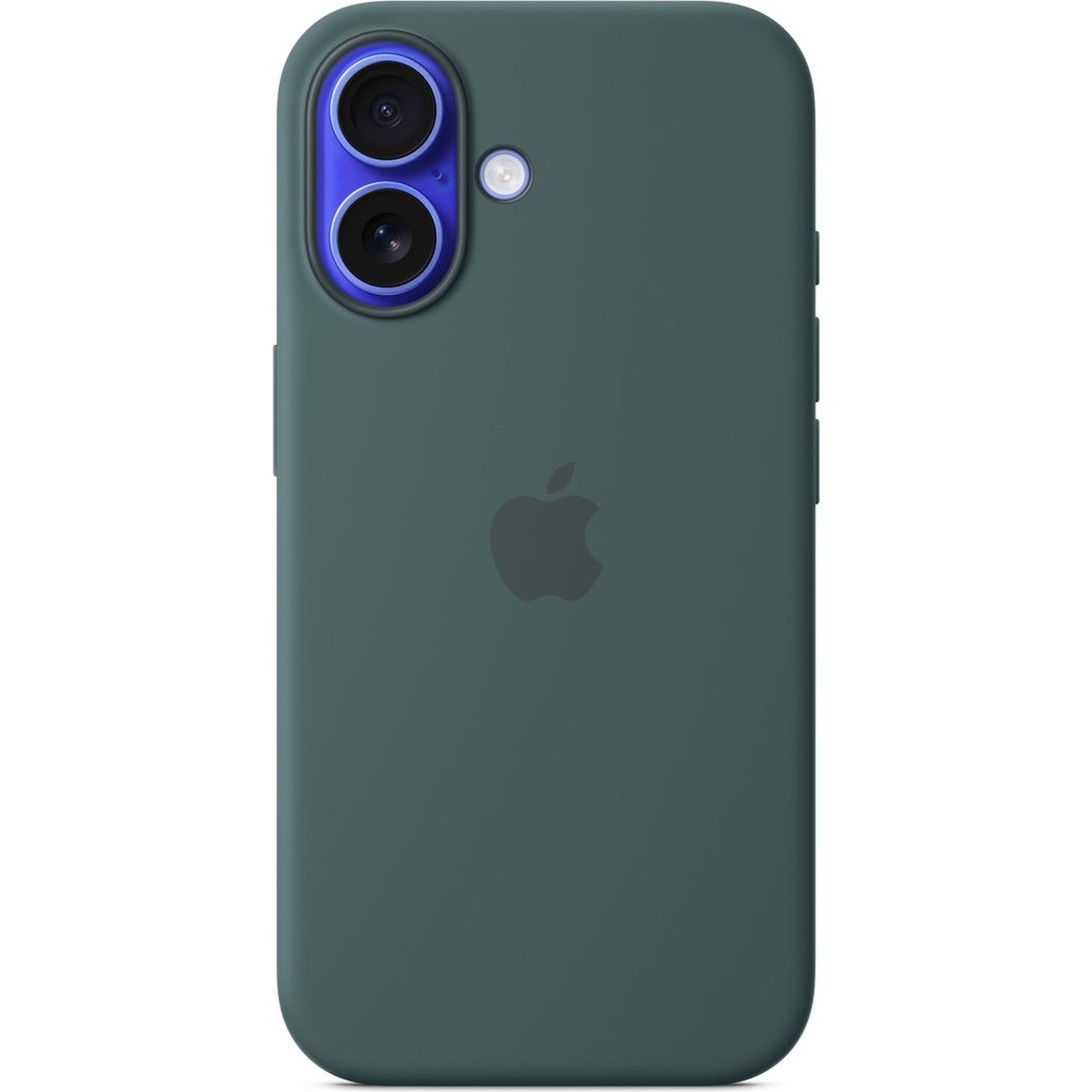 Apple iPhone 16 Silikon Case mit MagSafe seegrün – Frontansicht