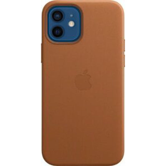 Apple Leder Case mit MagSafe für iPhone 12/12 Pro sattelbraun