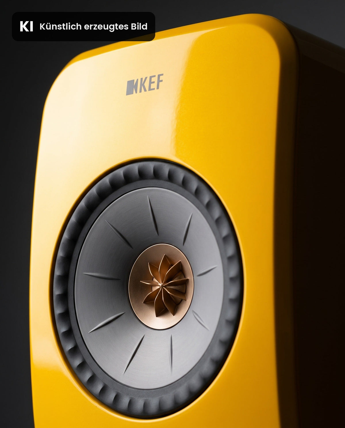 KEF LSX II Solaris Yellow, kuenstlich erzeugtes Bild
