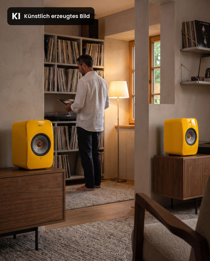 KEF LSX II Solaris Yellow, kuenstlich erzeugtes Bild