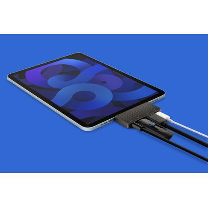 Twelve South StayGo Mini - Kompakter USB-C Hub, Schwarz – Rückseite